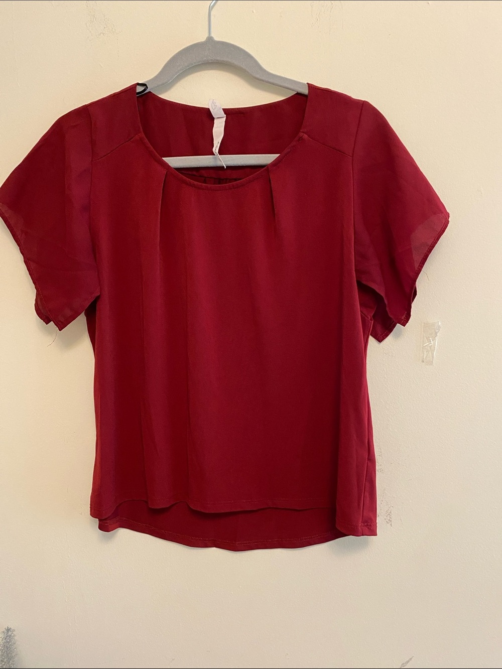 Burgundy blouse sz M